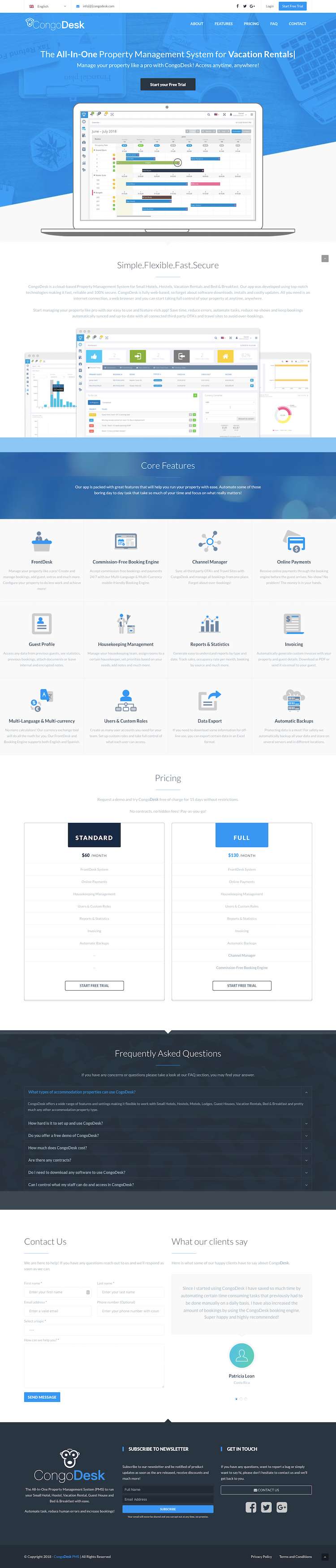 Congo Desk website screenshot
