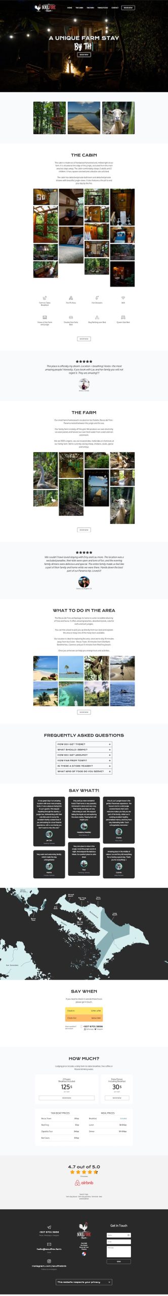 SoulFire Farm website screenshot