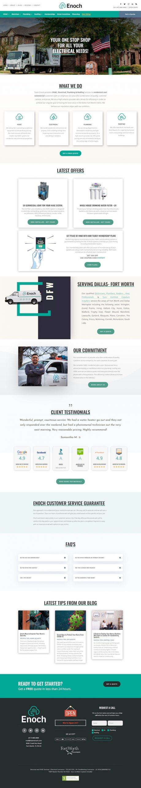 Team Enoch website screenshot